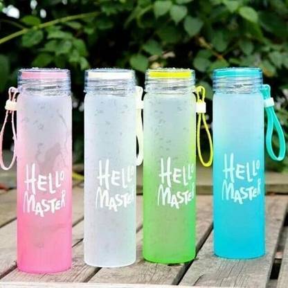 Welour HelloMaster Print 350 ml Glass Bottle