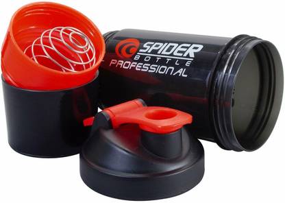 KERRY Gym Shaker With Double Compartment And Mixing Whisk 500 ml Shaker