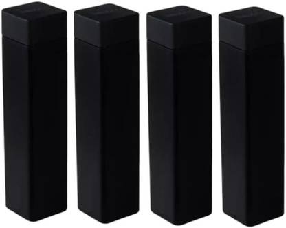 MODEK Black color Plastic Square Water Bottle 950ML, Pack of 4 pcs 950 ml Bottle