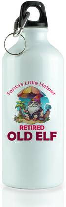 HopOffer Elderly Elf: Retired Santa's Elf Printed Amazing Sipper Bottle 600 ml Bottle