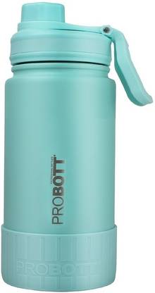 PROBOTT Class Vacuum Flask, Greenish Blue, Stainless Steel Hot and Cold Water Bottle 360 ml Steel Flask