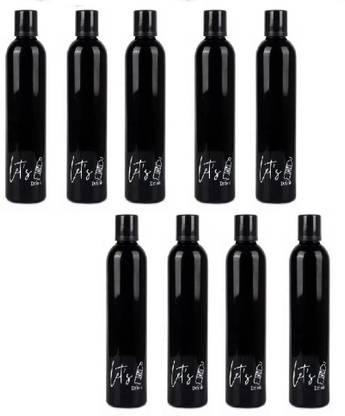 LetsDrink Black Water Bottle 1000 ml Bottle