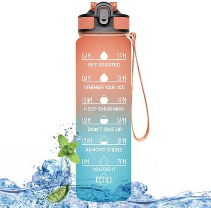 ERcial Store Premium Anti-Bacteria Material Hydration Upgraded Leak Proof Water Bottle 1000 ml Water Bottle