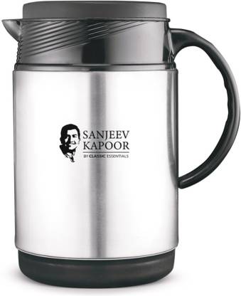 Sanjeev Kapoor by Classic Essentials Stainless Steel Insulated Double Wall Tea Kettle | 1000 ml Flask
