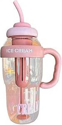 RAVIENTERPRISE Cute Large Capacity Water Bottles,1200ML Summer Water Bottle Straw Cup 1200 ml Bottle