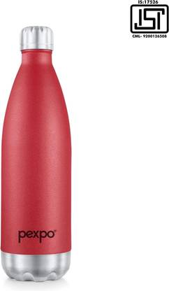 pexpo Electro 750, Hot&Cold ISI Certified Thermosteel Water Bottle, Leakproof 750 ml Steel Flask