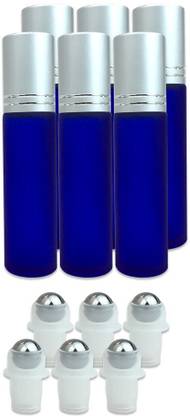 B H Plast Empty Blue Glass Roll On Bottles 20 ml Bottle