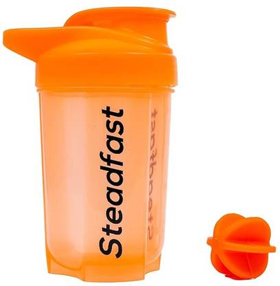 Steadfast NUTRITION Protein Shaker Blender Bottle with Blender Ball 400 ml Plastic Shaker