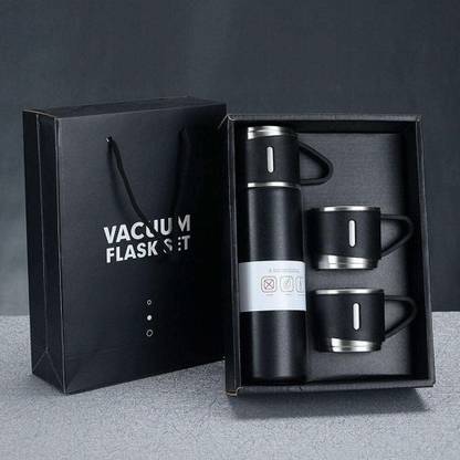 PIXEL ENTERPRISE Steel Vacuum Flask and Flask Set 3 500 ml Flask
