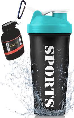ZYRO Protein Funnel & Sports Gym Shaker Bottle with Stainless Steel Spring Ball 650 ml Shaker