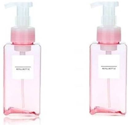 Bellveen Refillable Bottles Lotion Container Large Pump Shampoo Bottle (PACK OF 2) 450 ml Sipper