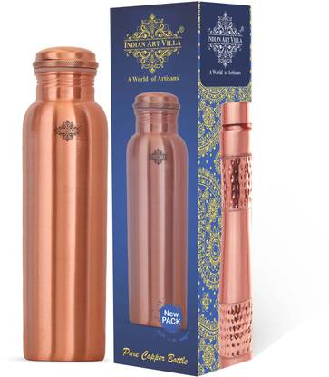 IndianArtVilla 550 ml Copper Bottle