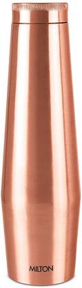 MILTON Copper Crown 1100 Water Bottle, 1.00 Litre, 1 Piece, Copper 1000 ml Copper Bottle