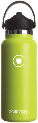 courage 12hr Hot & 24hr Cold Stainless Steel Vacuum Insulated Water Bottle|Double Walled 950 ml Bottle