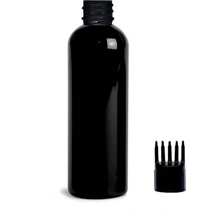 mapperz Cylindrical Shape Bottle Refillable Container With 1 Root Comp Applicator 100 ml PET, Plastic Bottle