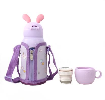 Yellow Bee Stainless Steel Unicorn Flask Water Bottle Purple-500ML 500 ml Plastic Flask