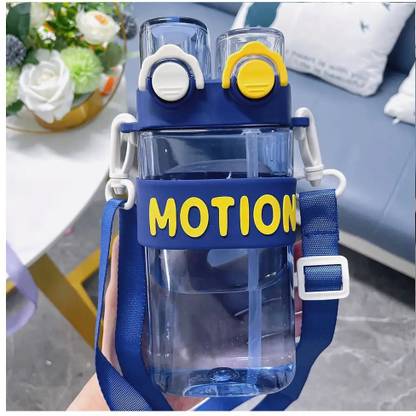 ZUGAD Explosive Hot Double Mouth Square Shape Portable Drinking Cups with Straw 600 ml Bottle