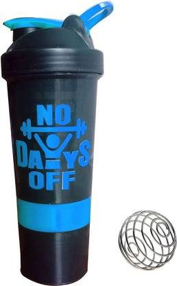 Mopslik Protein Shaker Gym Bottle Leak Proof with Mixing Ball & Powder Storage Box 500 ml Shaker