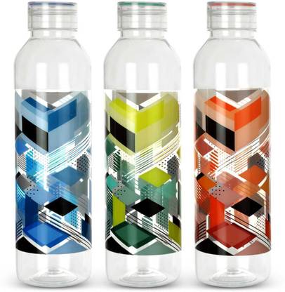 Quickkart Big Cap Round Design Bottle 1000 ml Plastic Bottle