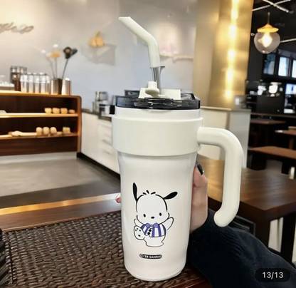 Harvic Stainless Steel Double Wall Thermos Tumbler Vacuum Insulated Coffee Cup with Lid 860 ml Flask