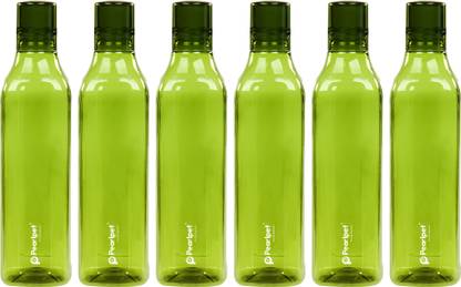 Pearlpet Cubic BPA-free Plastic Water Bottle , Fridge Bottle 1 Litre 1000 ml Plastic Bottle