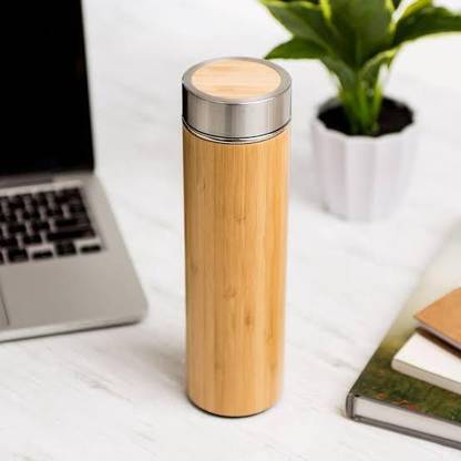 GRADUATE FARMER BAMBOO WATER BOTTLE WITH STAINLESS STEEL COATED 500 ml Bottle