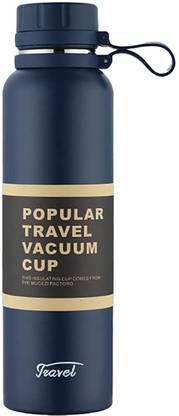 HOUSE OF QUIRK BPA Free 100% Dishwasher Safe Double Wall Vacuum Insulated Thermos Flask-Blue 1000 ml Flask