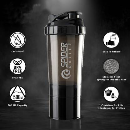 TRUE INDIAN 500 ml Plastic Shaker