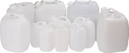 canesandbottles Water Bottle, Empty Jerry Plastic Can with Tight-Fitting Circular Cap 23 5000 ml Bottle