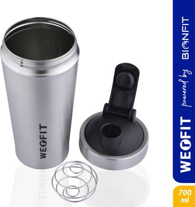 WErFIT Stainless Gym Bottle for Protein Shake, Sports and Hiking Bottle 700 ml Shaker
