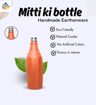 Terra Charms 1000 ml Clay Bottle