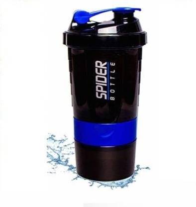 Baxter Spider Gym Shekar Water Bottle with 3 Layer Storage Compartments 500 ml Shaker