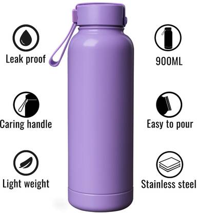 SLOVIC Cold & Hot Insulated Water Bottle-Perfect for Gym, Office & Outdoors 900 ml Bottle