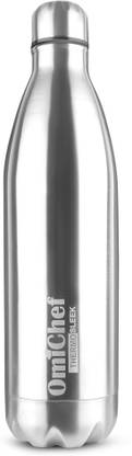 Omichef Thermo Sleek | Double wall Steel Water bottle | Hot & Cold for 24 hours 750 ml Steel Flask