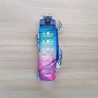 NESTIFY Motivational-multicolour -silicon-bottle-199 1000 ml Bottle