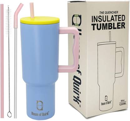 HOUSE OF QUIRK 1200ML Stainless Steel Tumbler Hot and Cold with Handle 1200 ml Bottle
