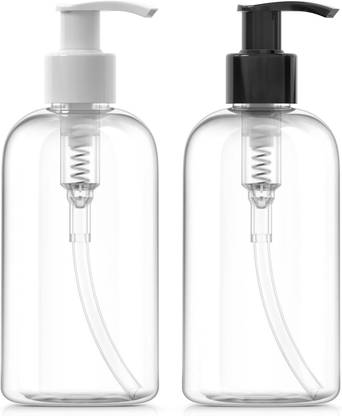 PHARCOS 2 PCS Refillable Shampoo and Conditioner Bottles with Pump 10oz (300ml). 300 ml Bottle