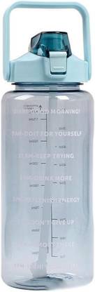 GARIHC ENTERPRISE Leakproof Durable BPA Free Non -Toxic Aesthetic Transparent Water Bottle 2000 ml Sipper