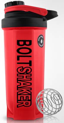 Dassio Bolt Gym Shaker Bottle with Stainless Steel Mixer Ball for Lump Free Shakes 700 ml Shaker