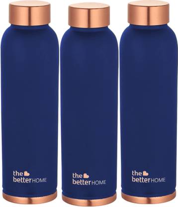 The Better Home 1000 Copper Water Bottle (950ml) | 100% Pure Copper Bottle | Rust & Leak Proof 950 ml Copper Bottle