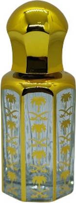 AYGLASS 12ML REFILLABLE BOTTLE WITH GOLDEN DESIGN 12 ml Bottle