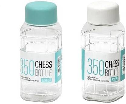 Bekner Small Bpa Free Chess Water Bottle, Plastic Water Bottle For Kids & Adult 350 ml PET Bottle