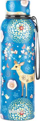 BOROSIL Trek Artisan Vacuum Insulated Water Bottle 22 hrs hot n 24 hrs Cold 700 ml Flask 700 ml Flask
