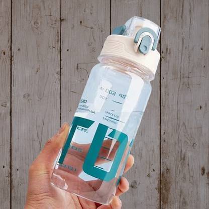 Virtuous New 1 Liter Transparent Reusable Water Bottle With Water Level Measurement 1000 ml