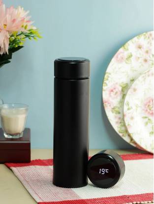 Red-sunset Smart Smart Temperature LED Display Water Bottle Thermos flask, Thermos flask, 500 ml Bottle