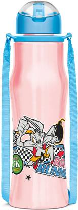 MILTON Sipmate 650 Tom & Tunes Stainless Steel Kids Water Bottle, 600 ml, Pink 600 ml Plastic Bottle
