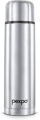 pexpo Hot and Cold Water Bottle, Stainless Steel Vacuum Insulated Flip Pro 1000 ml Flask