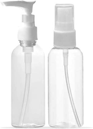 ProLume 2-Pc Travel Bottles Kit, Portable Refillable Toiletry Containers Set, Leak Proof 150 ml Plastic Bottle