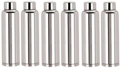 Steelo classic stainless steel fridge water bottle 800ml (pack of 6) 800 ml Steel Bottle