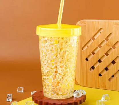 Asquare Cold coffee Tumbler with straw 1000 ml Sipper